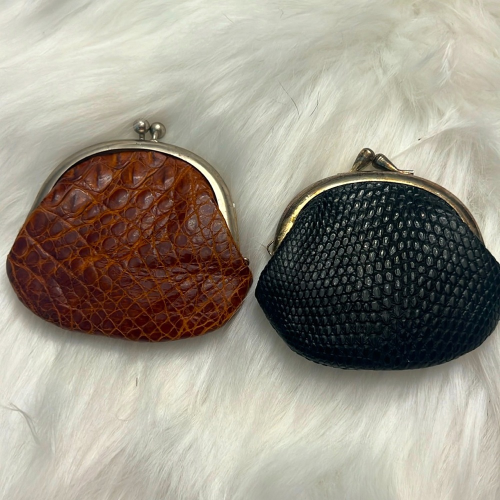 Two Vintage Coin Pouches
